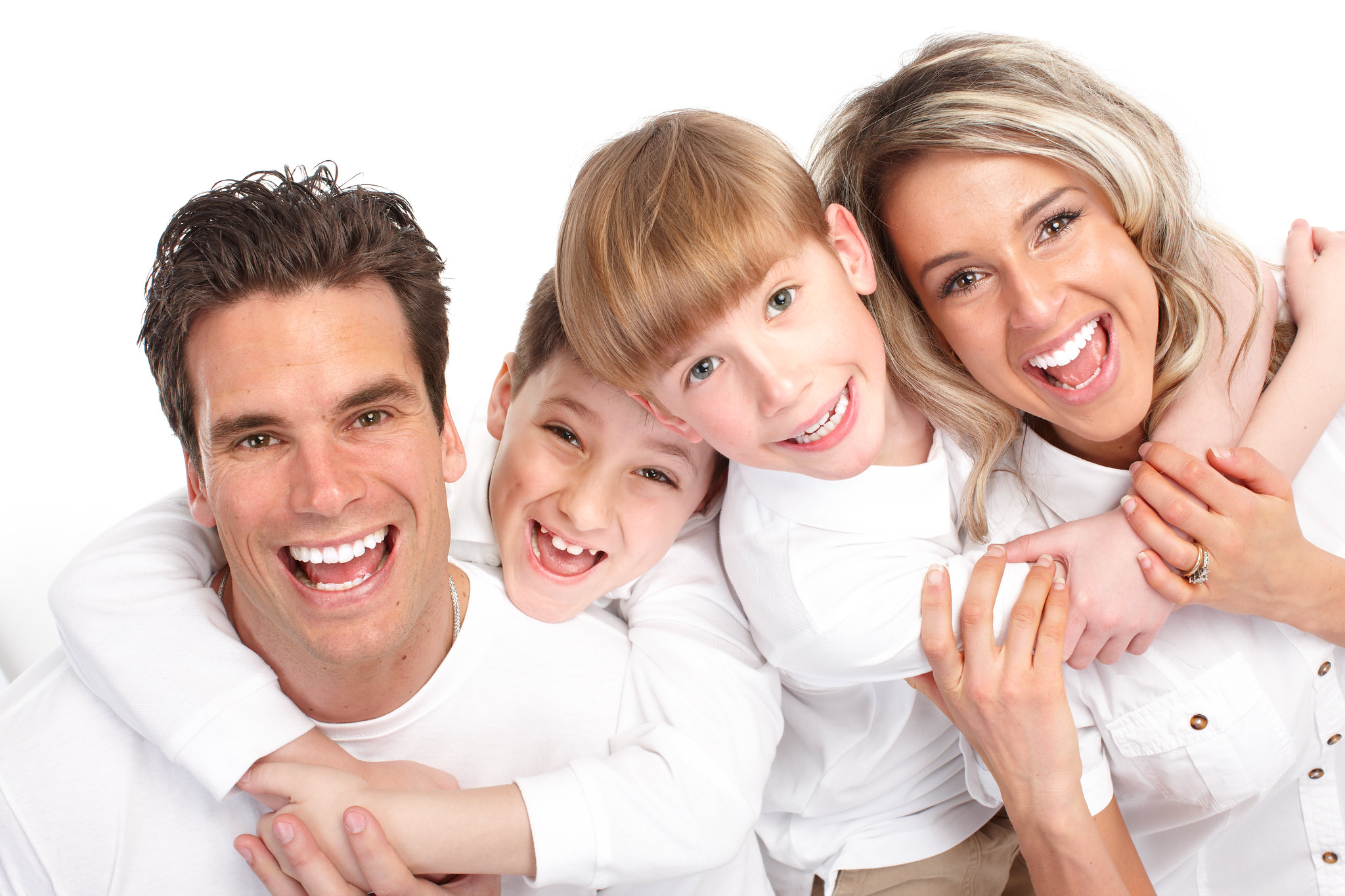 Smiling family